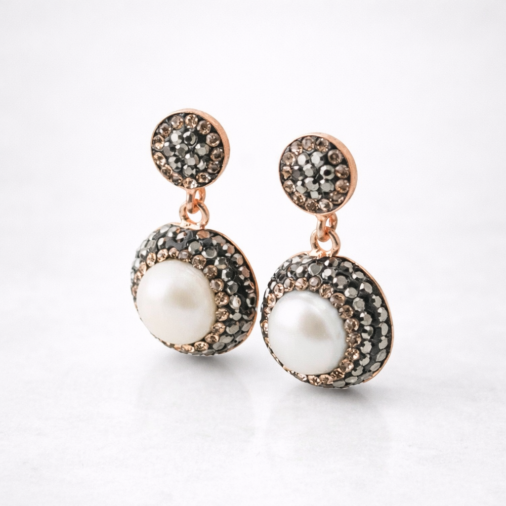 Sertifikalı Hakiki Orijinal İnci Yüzük-Küpe-Kolye Seti 925 Ayar Gümüş Takım