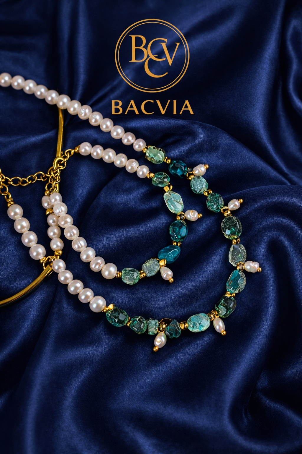 İnci-Krizokol Doğal Taş Takı Seti